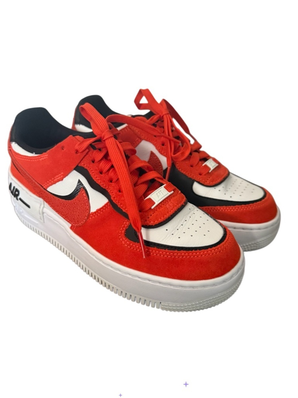 Nike Air Force 1 Low Shadow Rush Orange-Size 6.5 DQ8586 800 Like New